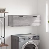 vidaXL Stenska omarica siva sonoma 100x36,5x35 cm inženirski les Cene