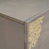 Kreveta Siva i zlatna 80 x 33 x 75 cm Čvrsto drvo manga | shoptok.hr