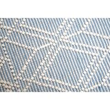 Tom Tailor ROČNO TKANA PREPROGA Colored Macrame four 160/230 cm tkano krem barve, pastelno modra | Shoptok.si