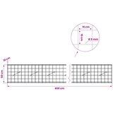  Gabion s žicom debljine 5 mm i mrežom 10x10 cm 400x10x50 cm Slike