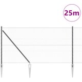 vidaXL heksagonalna ogradna ograda siva 1.4x25 m čelik | shoptok.hr
