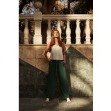 Marisse Women's Trousers L-Sp-4013 Palm Leaf Cene