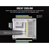 Corsair kućište 6500X mid-tower/dve komore/kaljeno staklo/bez napajanja/bela/saten sivo aluminijum | ePonuda.com