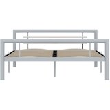  Okvir za krevet sivo-bijeli metalni 120 x 200 cm | Shoptok.si