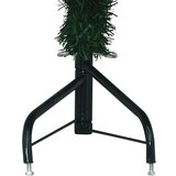 vidaXL Kotna umetna novoletna jelka zelena 210 cm PVC | Shoptok.si