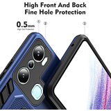 INORCO Za Infinix Hot 20i 4G torbica za telefon s stojalom TPU+PC zaščitna prevleka z varnim silikonskim obročastim trakom, (22033398) | Shoptok.si