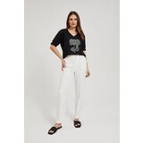 Marisse Women's Trousers L-Sp-4313 Off White Cene