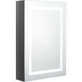 Maison Chic LED Kopalniška omarica - Kopalniški kabinet z ogledalom sijoče siva 50x13x70 cm, (21794429) | Shoptok.si