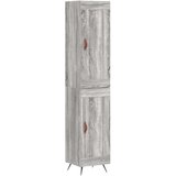 Maison Chic Visoka omara - Komoda - Predalnik siva sonoma 34,5x34x180 cm inženirski les, (21719495) | Shoptok.si