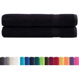 vidaXL Ručnici 2 kom crni 100 x 200 cm 600 gsm od 100 % pamuka | shoptok.hr