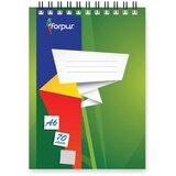  Spiralna bilježnica Forpus A6, mali karo uzorak | shoptok.hr
