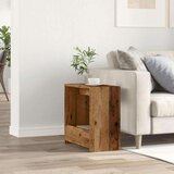 vidaXL Stranska mizica artisan hrast 50x26x50 cm inženirski les | Shoptok.si