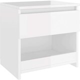  Noćni ormarići 2 kom visoki sjaj bijeli 40x30x39 cm od iverice | shoptok.hr