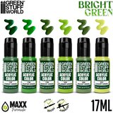 Green Stuff World Paint Set - Bright Green | Set Akrilnih Boja x6 | Eponuda.com