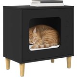  Mačja Kuća Crna 51 x 30 x 52 cm Konstruirano drvo | shoptok.hr
