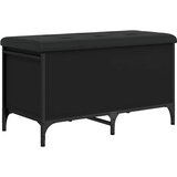  Klupa za pohranu crna 82 x 42 x 45 cm od konstruiranog drva | shoptok.hr