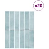  Pravougaona keramika 20 pcs Siva zelena 29 x 23 x 0,08 cm | shoptok.hr
