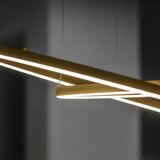 Ideal Lux led luster na sajli oracle slim LED/29W/230V 4000K, prečnik 50 cm, zlatna | Eponuda.com