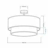  Brilagi-LED Dečiji prislonjeni plafonski luster BOBO 1xE27/10W/230V prečnik 40 cm krem./siva/kraljevsko plava | Eponuda.com