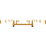 Rack Mammut Barrier Zaščita za konce regalov, enojna prečka, dolžina 1,20 m, višina 400 mm, živo rumene barve | Shoptok.si