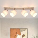 Nettlife 4 moderne stropne svetilke za dnevno sobo E14 srebrne barve MAX.25W tkaninska zaslonska svetilka za spalnico, kuhinjo, hodnik brez žarnice, (22116999) Cene