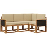  Set vanjskih sofa 4 pcs Prirodna i bež Poliester | shoptok.hr
