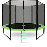  Trampolin 305 cm s vanjskom zaštitnom mrežom AGA SPORT PRO MRP1010LG - svijetlo zeleni | shoptok.hr
