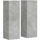  Stalci za biljke 2 kom siva boja betona 33 x 33 x 100 cm drveni | shoptok.hr