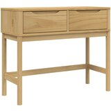 Maison Chic konzolna miza - miza ob steni FLORO voščeno rjava 89,5x36,5x73 cm borovina, (21786104) Cene