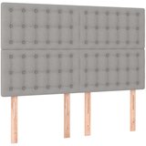  s oprugama i madracem svjetlosivi 140x190 cm od tkanine | shoptok.hr