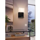 Eglo Galdakao zidna/led, 5,4w, 410lm, crna/čelik/bijela/tekstil s policom | shoptok.hr