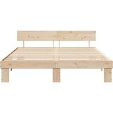 Krevetna konstrukcija Smeđa 200 x 200 cm Čvrsto borovo drvo | Eponuda.com