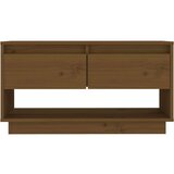 TV ormarić smeđa boja meda 74 x 34 x 40 cm od masivne borovine | shoptok.hr