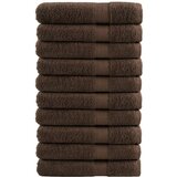 vidaXL Premium brisače 10 kosov rjava 100x200 cm 600 g/m2 100 % bombaž | Shoptok.si