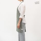 Linen Tales Lanen predpasnik Forest Green Gingham – | Shoptok.si
