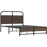  Okvir kreveta bez madraca smeđa boja hrasta 120x200 cm drveni | shoptok.hr