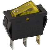 Delight Preklopno vgradno stikalo OFF/ON 16A 250V rumena osvetlitev Cene