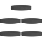  Prsten za saksiju 5 pcs Crna 120 x 120 x 20 cm Čelična vrata | Eponuda.com