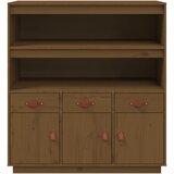  Visoka komoda boja meda 100 x 40 x 108,5 cm od masivne borovine | shoptok.hr