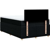 vidaXL Krevet box spring s madracem crni 120 x 190 cm od tkanine | shoptok.hr