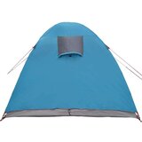 vidaXL Šotor z dome s streho s shranjevanjem z odzračevanjem zraka Modra 384 x 254 x 170 cm | Shoptok.si