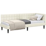  Kutni okvir kreveta s uzglavljem Krema 80 cm x 200 cm Baršun | shoptok.hr