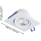 Eglo 902283 - set 3x led prigušiva ugradna plafonska svetla saliceto LED/4,8W/230V 8,8x8,8cm bela | Eponuda.com