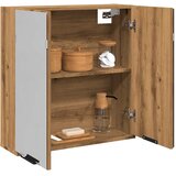 vidaXL Kopalniška omarica z ogledalom artisan hrast 64x20x66,5 cm les | Shoptok.si