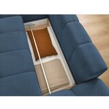 Bobochic Paris Tamno plava sklopiva/s prostorom za odlaganje kutna garnitura od šenila (s lijevim kutom/s ležaljkom) Everest – | shoptok.hr