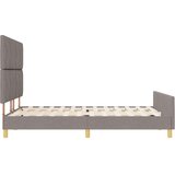  Krevetna konstrukcija Sivo-smeđa 140 x 200 cm tkanina | shoptok.hr