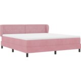  Postelja z vzmetmi in vzmetnico roza 180x200 cm Žamet, (22083191) | Shoptok.si