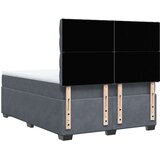  Krevet s oprugama i madracem tamnosivi 160x200 cm baršunasti | shoptok.hr