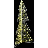 vidaXL Božićno drvce s 160 LED svjetlima Topla bijela 150 cm Akril | shoptok.hr