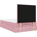  Okvir za krevet s madracima ružičasti 120 x 190 cm baršunasti | shoptok.hr